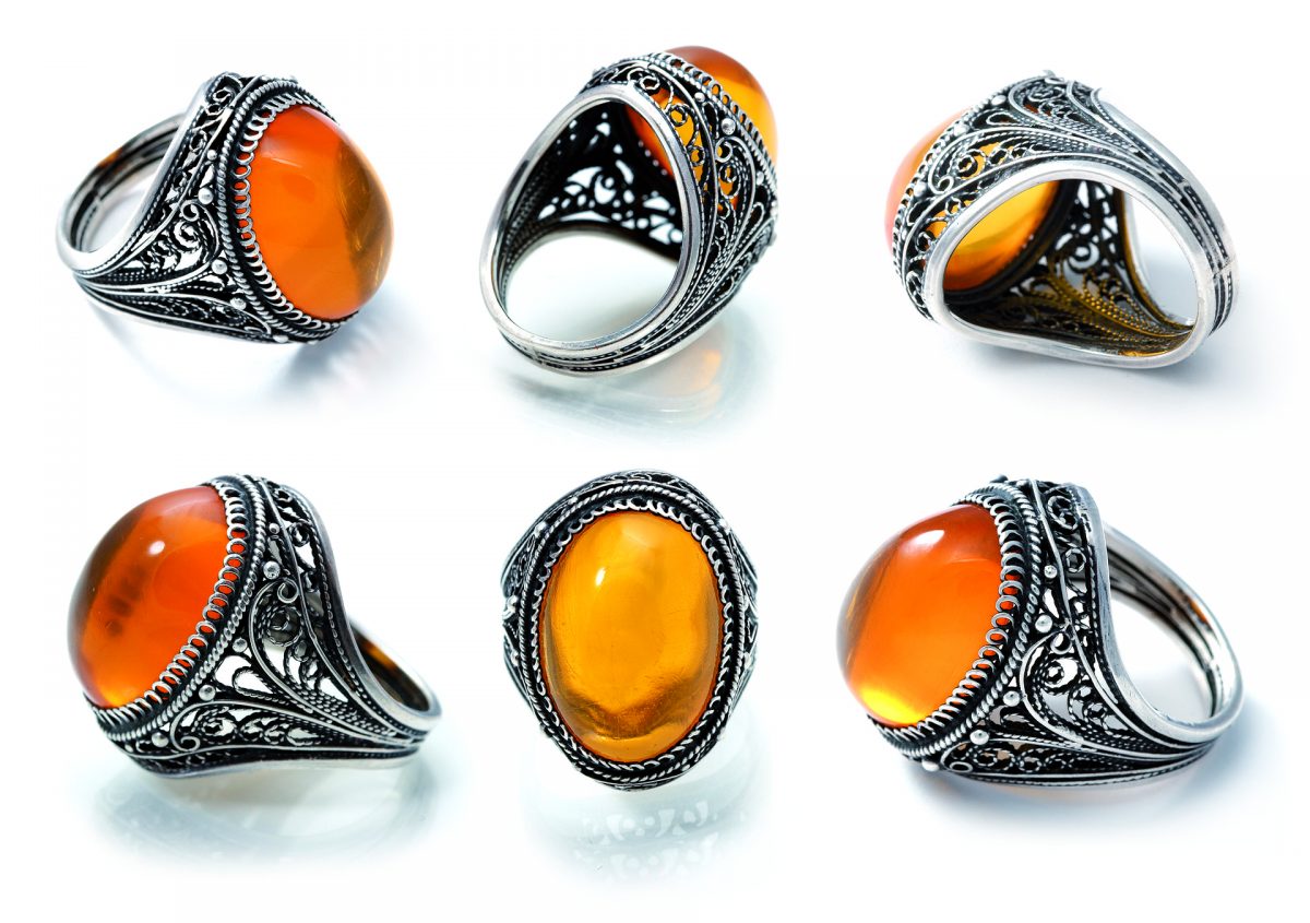 Amber Ring And Amber Jewelry