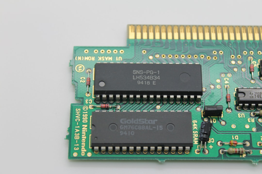 a green electronic device